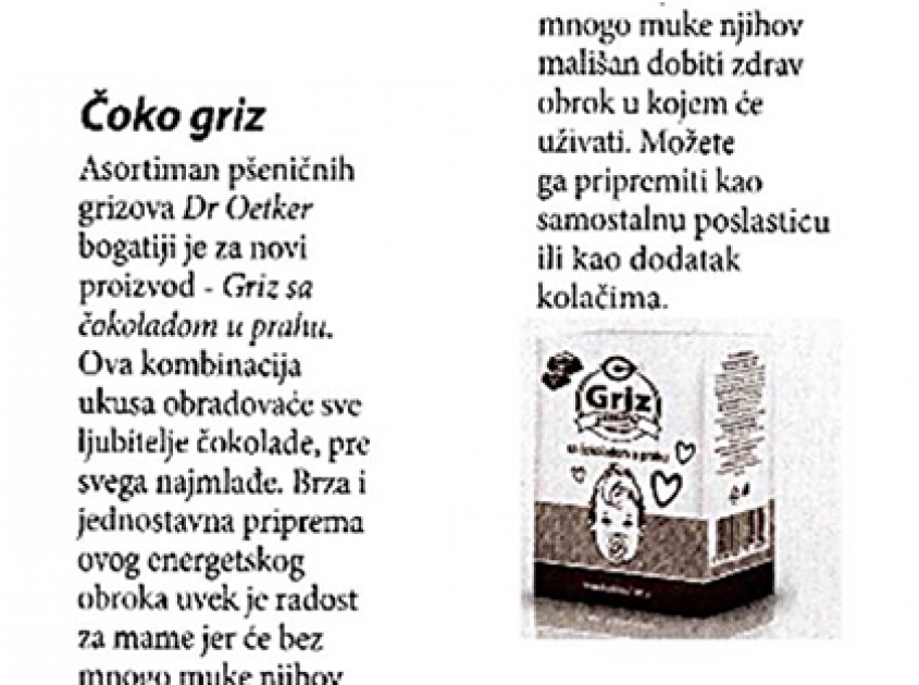 Naš klijent u nedeljniku  Lisa