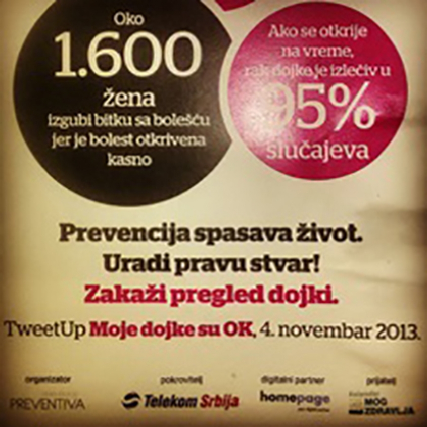Prevencija spasava život #MojeDojkeSuOK