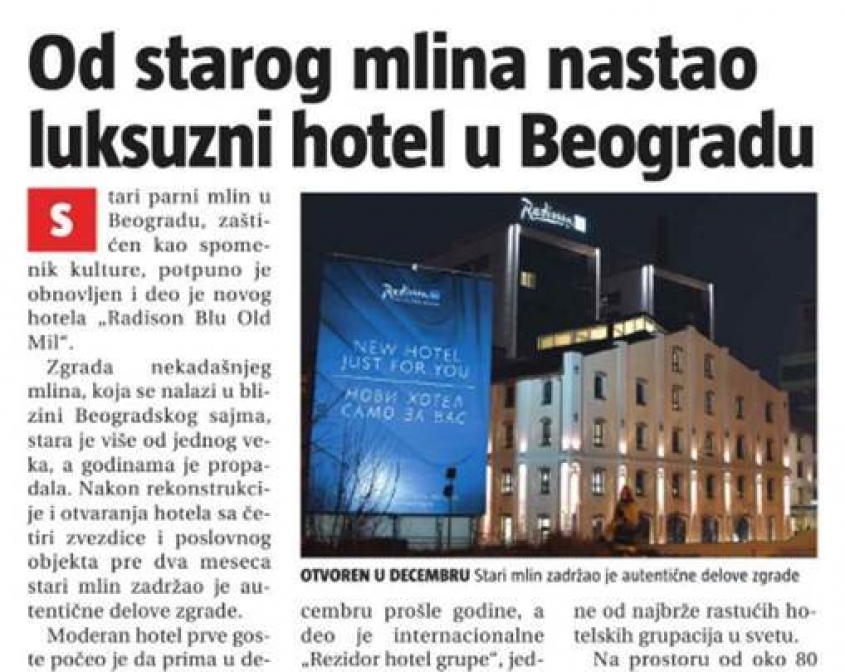 Radisson Blu Old Mill u Informeru