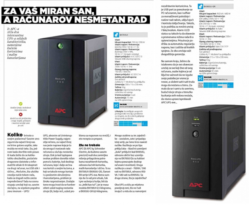 APC by Schneider Electric pruža bezbednost