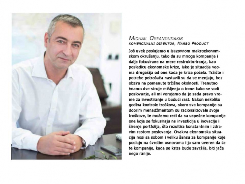 Magazin Market Network preneo izjavu direktora kompanije Marbo Product