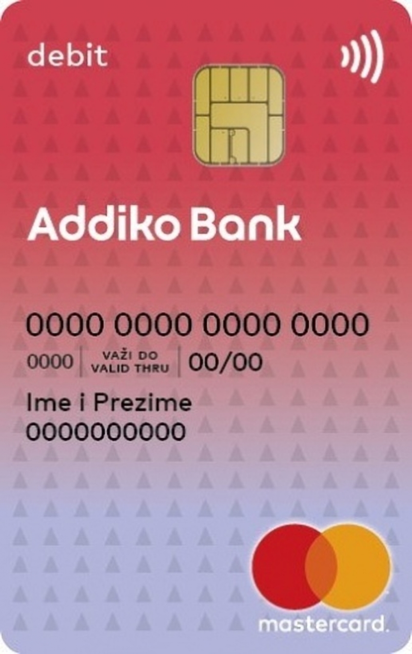 Beskontaktna mirisna kartica Addiko banke