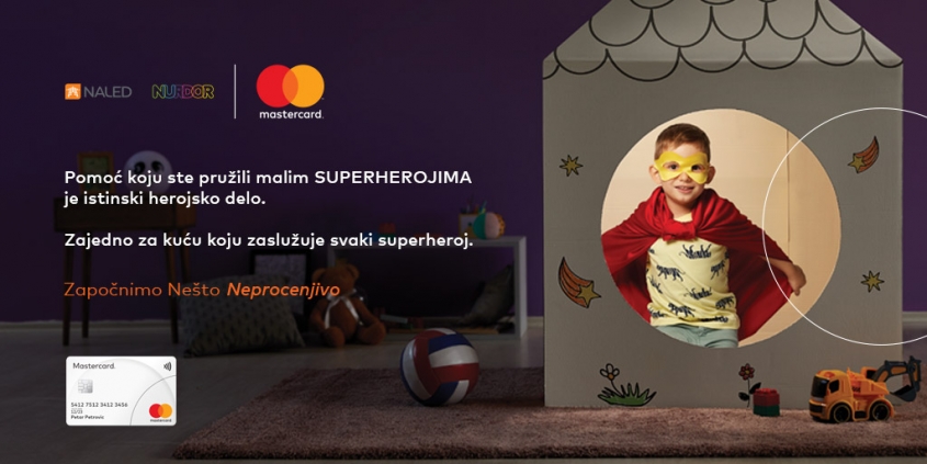 Mastercard donacija za najveću roditeljsku kuću NURDOR