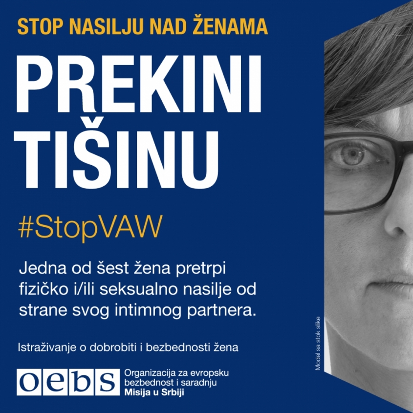 Kampanja OEBS-a za 16 dana aktivizma protiv rodno zasnovanog nasilja u 2019. godini: Prekinimo tišinu