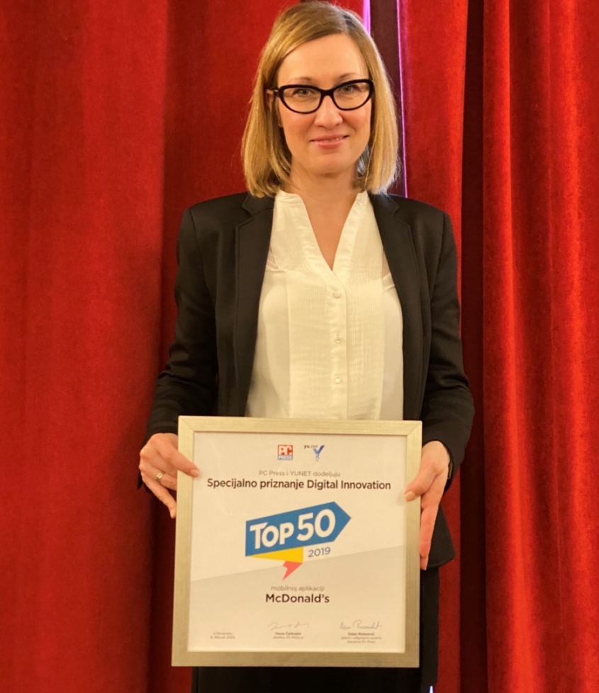 McDonald’s dobitnik PC Press Top 50 nagrade za digitalnu inovaciju