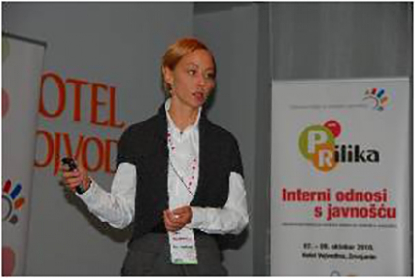 Taking part in the PR conference - PRilika 2010