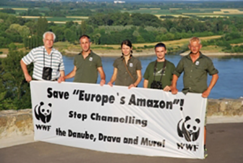 WWF and Euronatur together point to regulation of the rivers Dunav, Drava and Mura