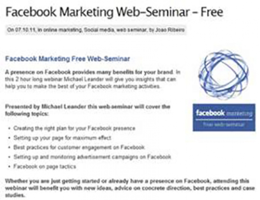 Savet the Date for a Useful Webinar