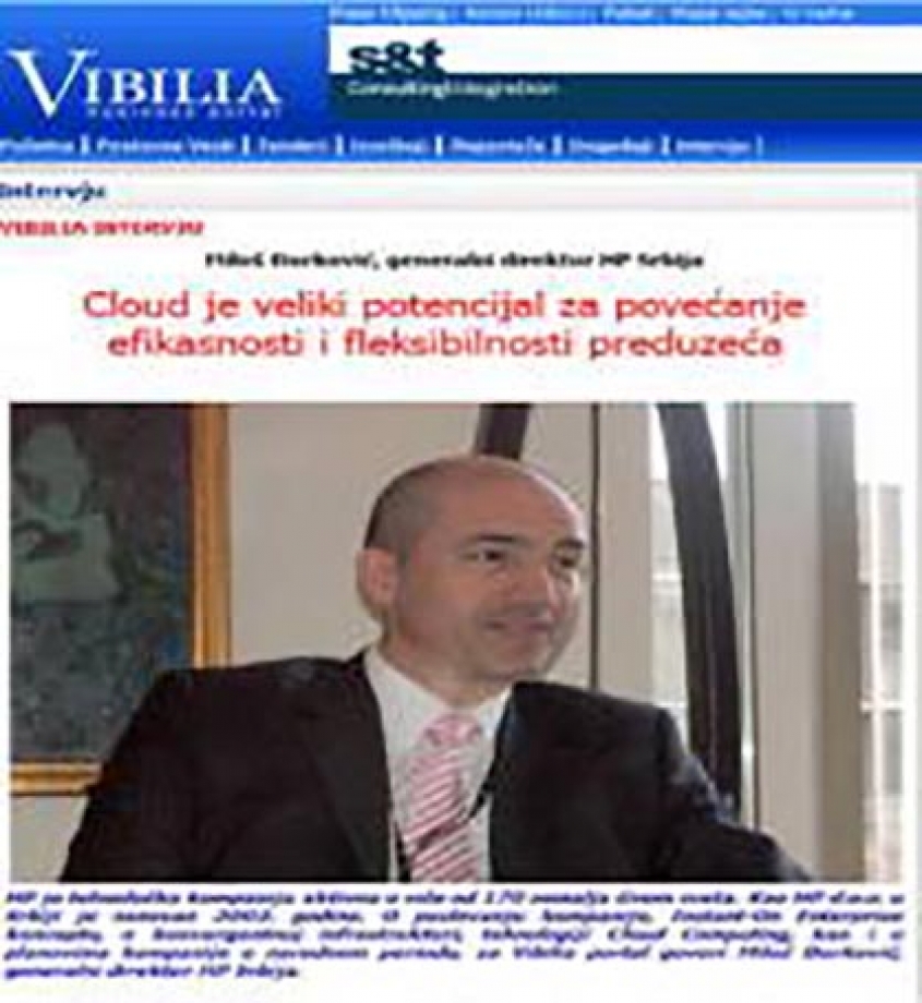 Intervju G-dina Miloša Đurkovića, Generalnog direktora HP Srbija
