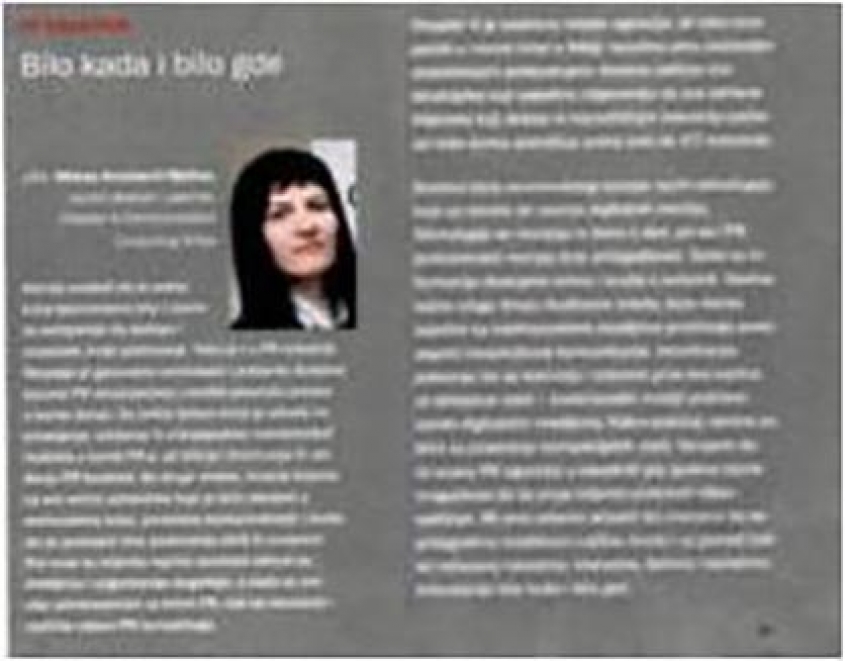 Naši stručnjaci u magazinu Vreme