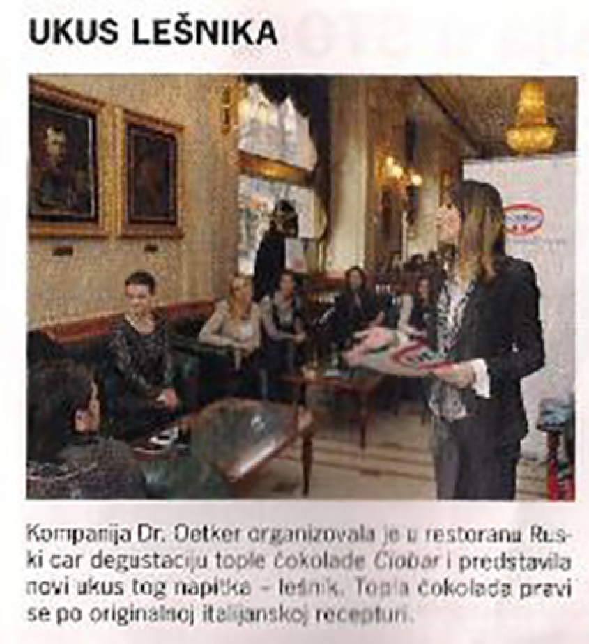 Our client in the Market magazine