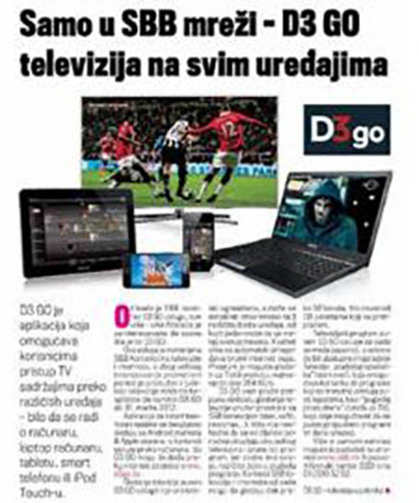 D3 GO application – SBB in media