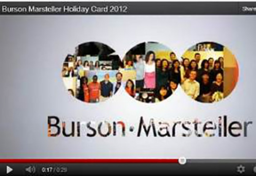 Video Greeting Card from Burson-Marsteller
