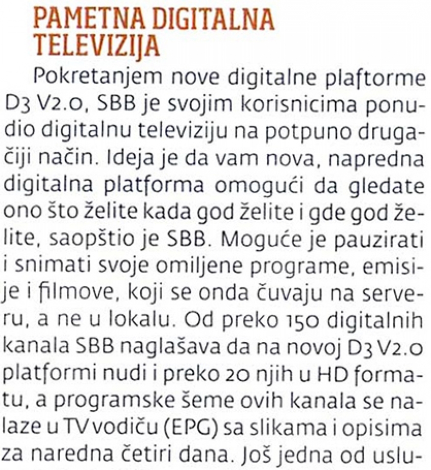 SBB in Digital magazine