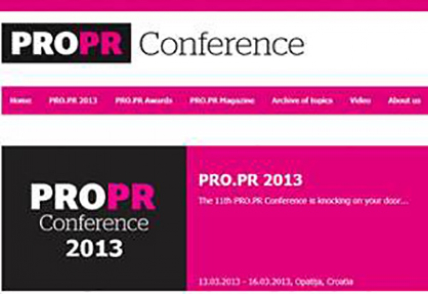PRO.PR Conference 2013 in Opatija
