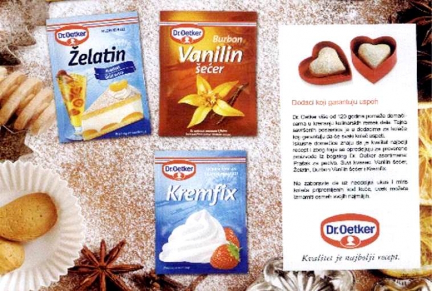 Dr.Oetker Baking Additives in a Vintage Cookbook
