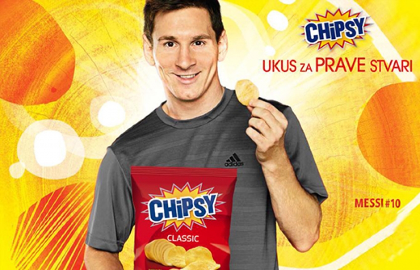 Chipsy and Messi Together in TV Commercia