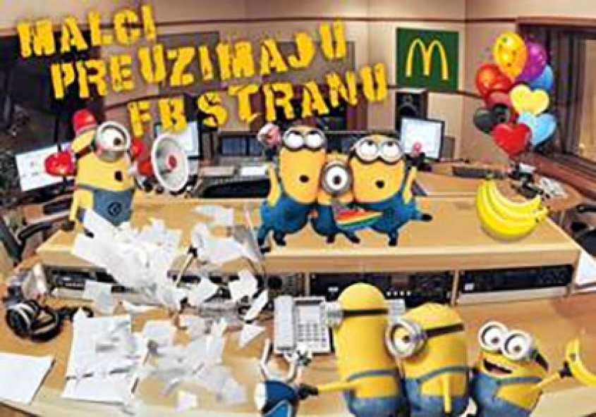 Minions Took Over McDonald`s Facebook Page