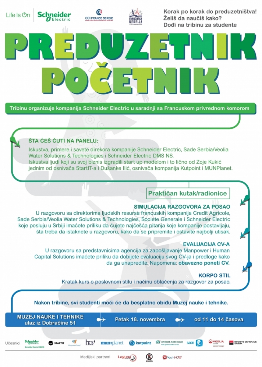 Student forum „Start-up entrepreneur“, organized by Schneider Electric