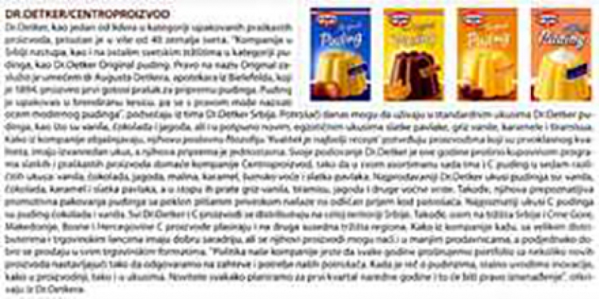 Dr.Oetker u magazinu Progressive