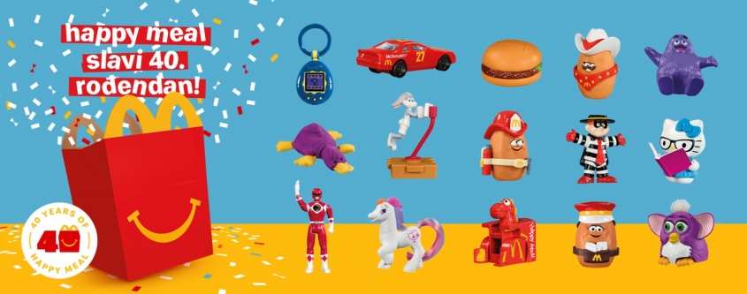 McDonald's presents a limited edition series of Surprise Happy Meal with legendary toys that take us back to past 40 years