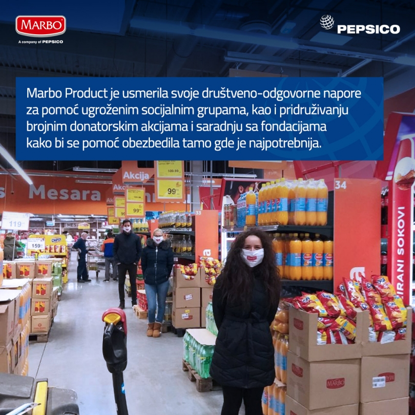 Kompanija Marbo Product i njeni zaposleni pružaju podršku širom Srbije 