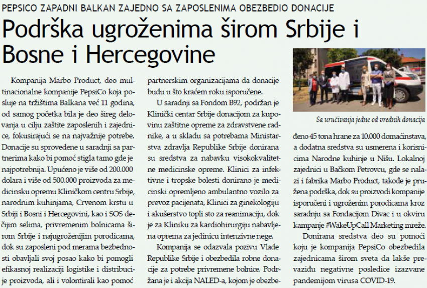 Support to the most vulnerable in Serbia and Bosnia and Herzegovina