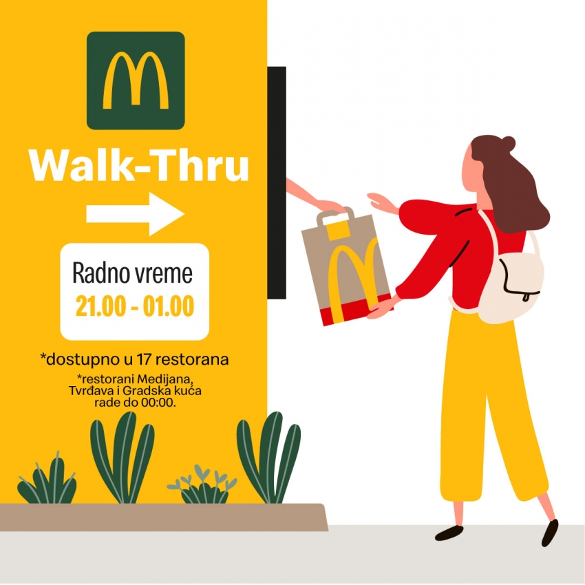 New service at McDonald’s restaurants – Walk Thru