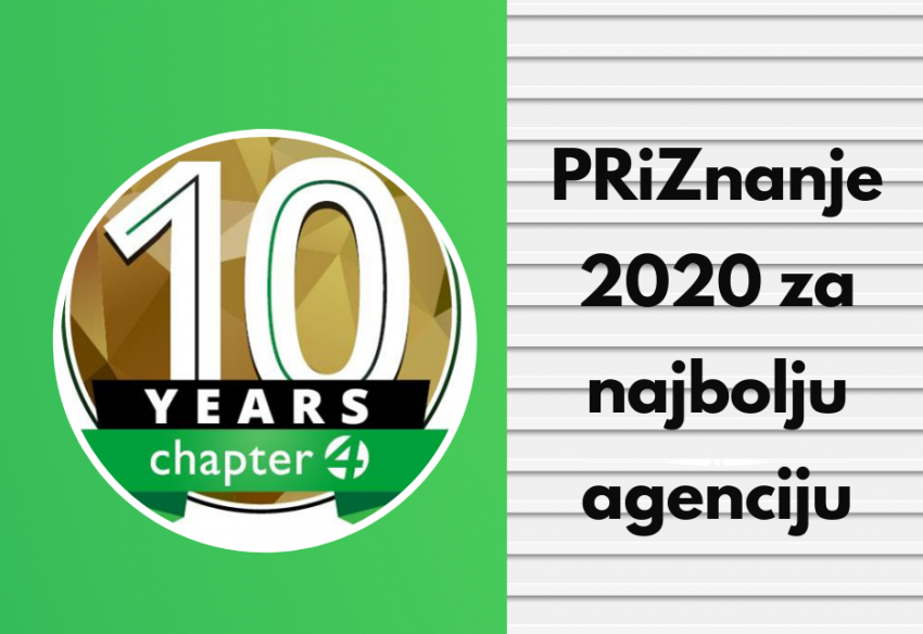 Chapter 4 - named the agency of the year in Serbia for the second time