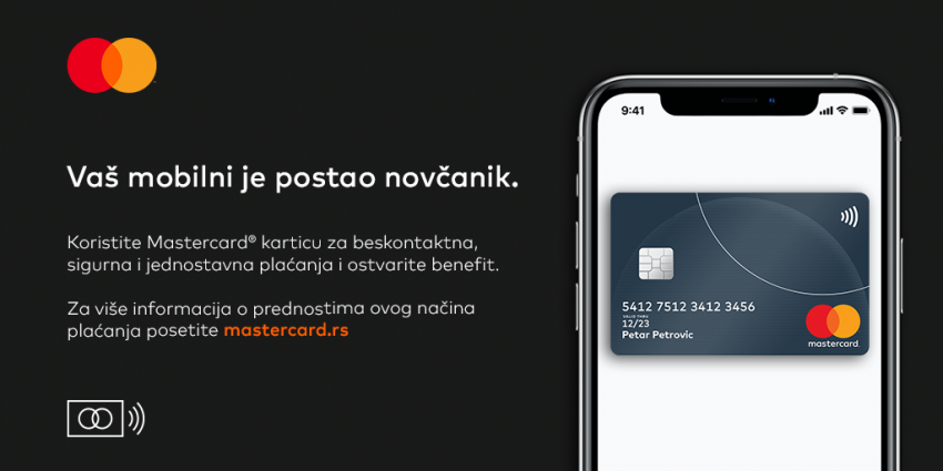 Nova pogodnost za Mastercard korisnike – 600 dinara povraćaja novca za mobilna plaćanja
