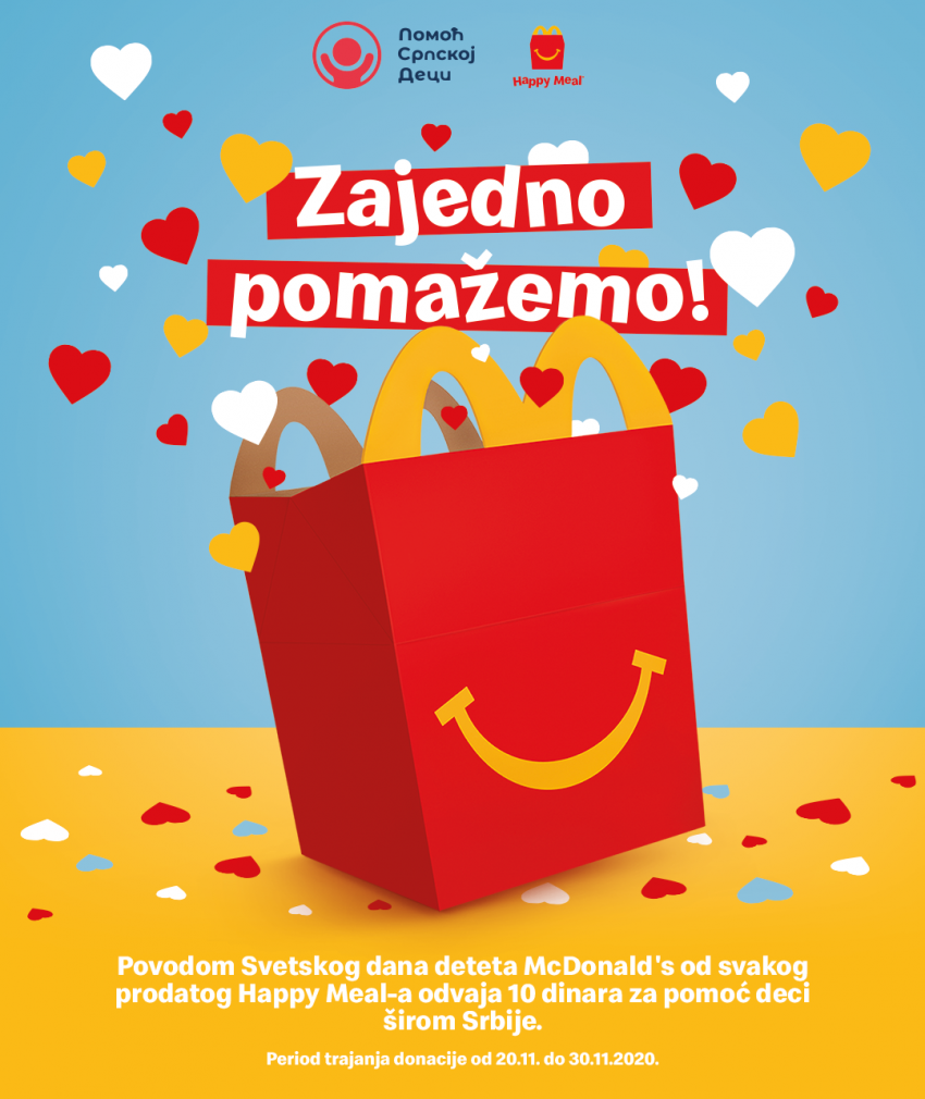 McDonald’s i ove godine obeležava Svetski dan deteta