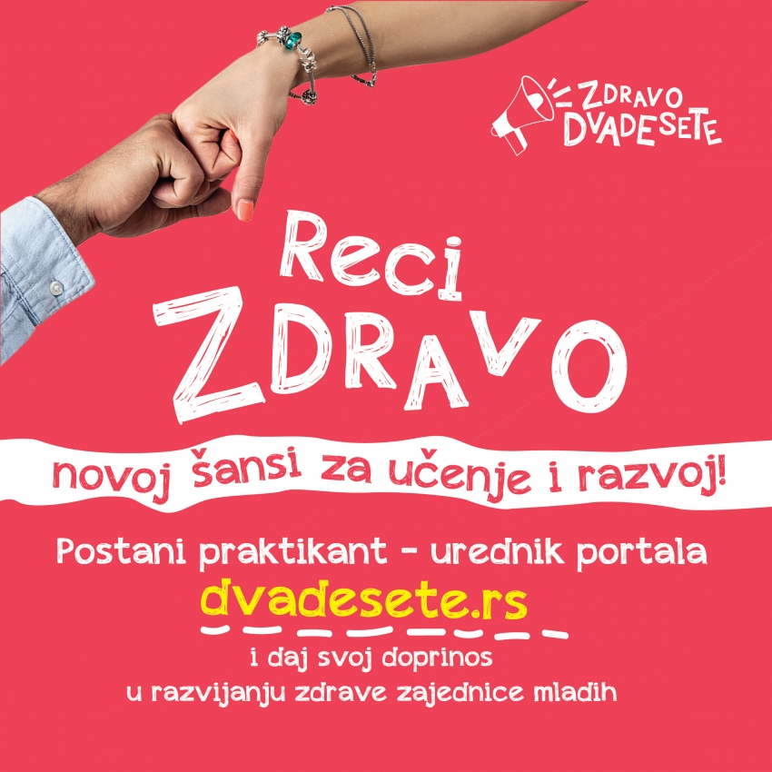 Otvoren konkurs za praktikanta - urednika sajta dvadesete.rs