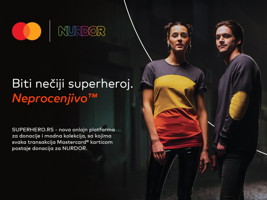 Mastercard podržao NURDOR sa novom onlajn platformom za donacije i modnom kolekcijom