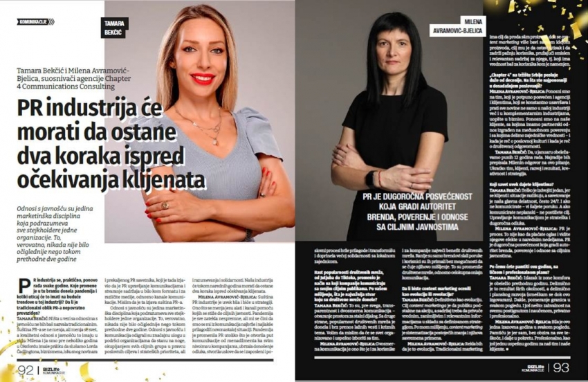 Chapter 4 interview in the jubilee issue of BizLife magazine