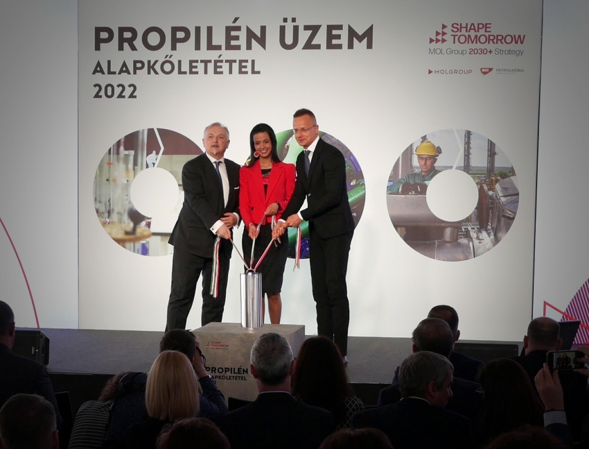 New plant of MOL under construction in Tiszaújváros