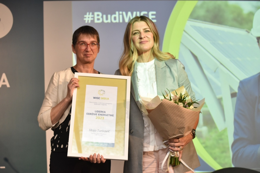 Maja Turković winner of the ’Female Leader of Energy Transition’ award