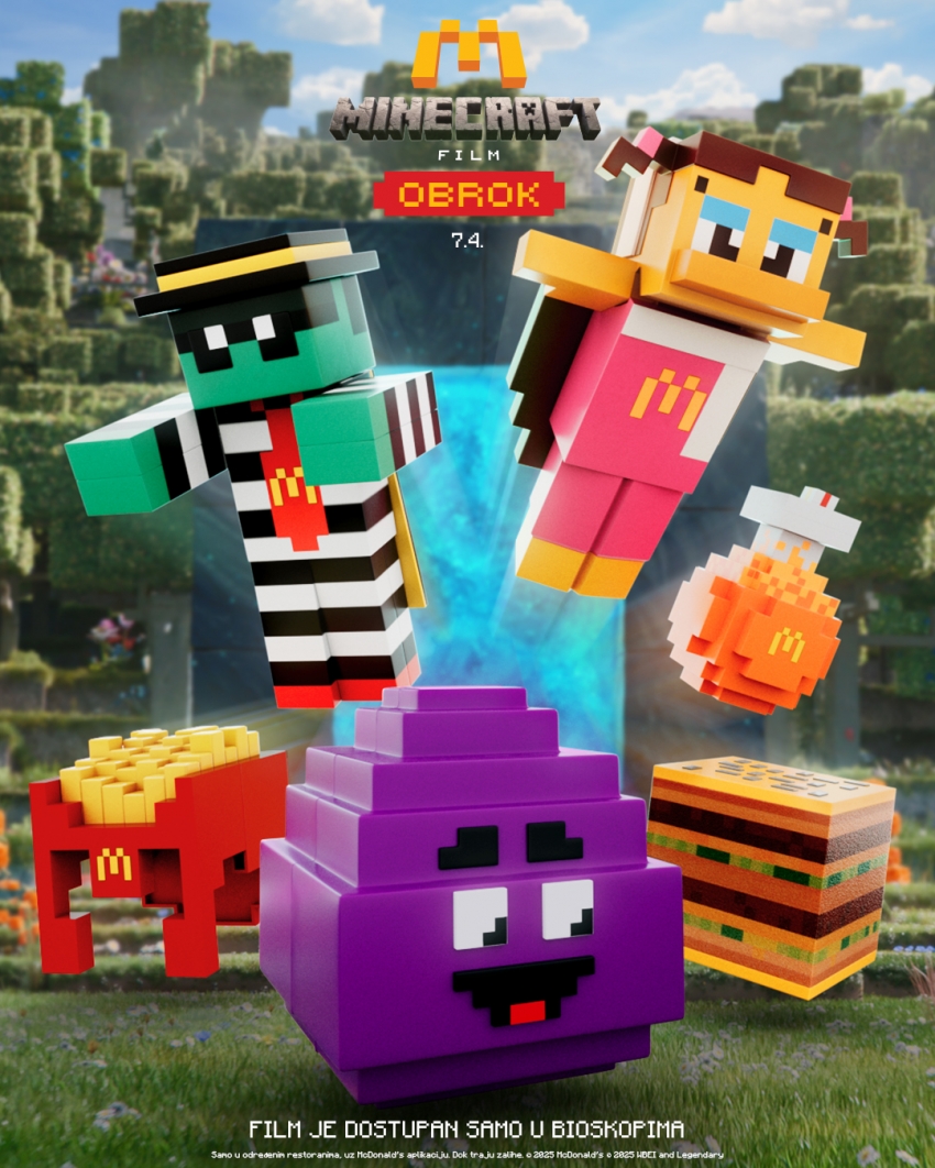Svet je tvoj da ga gradiš: McDonald's predstavlja obrok inspirisan Minecraft filmom