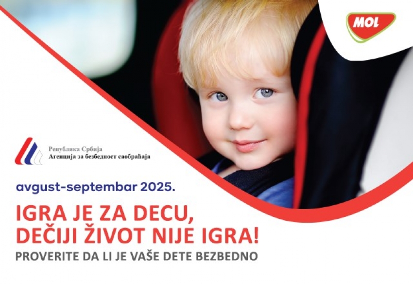 MOL Serbia and the Road Traffic Safety Agency Launch a New Phase of the Project “Play is for Children, a Child’s Life is Not a Game”