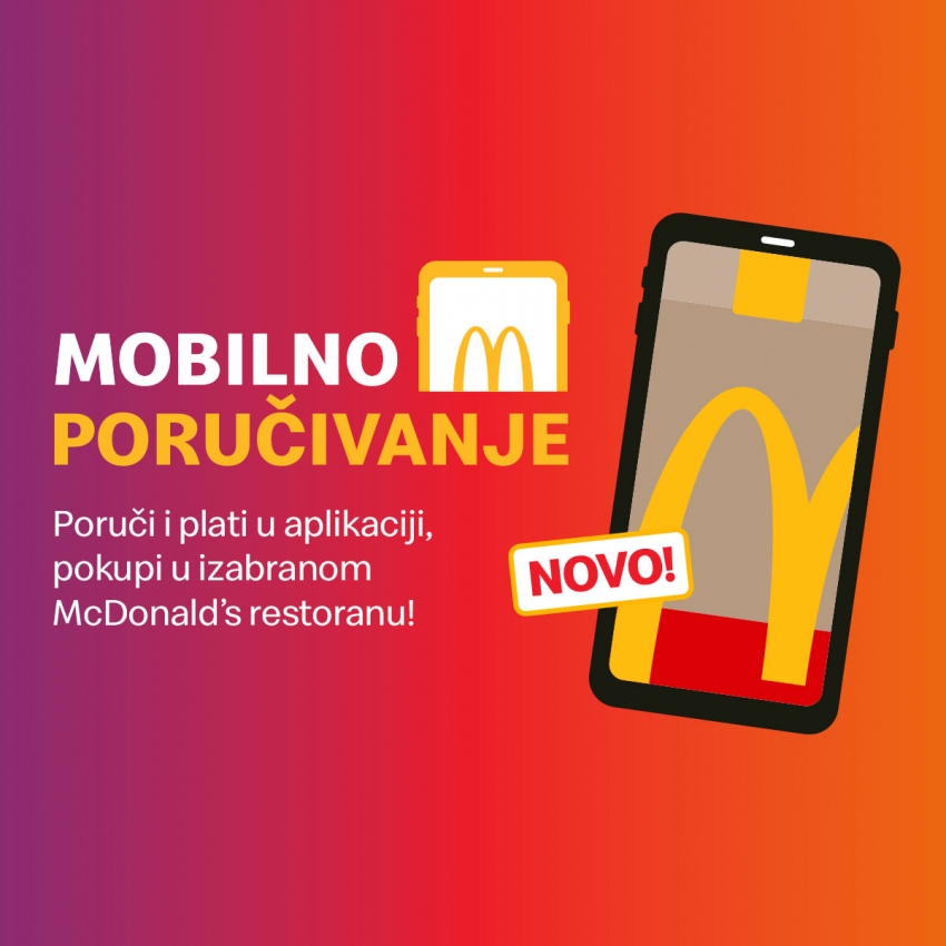 McDonald’s uveo novu uslugu – mobilno poručivanje