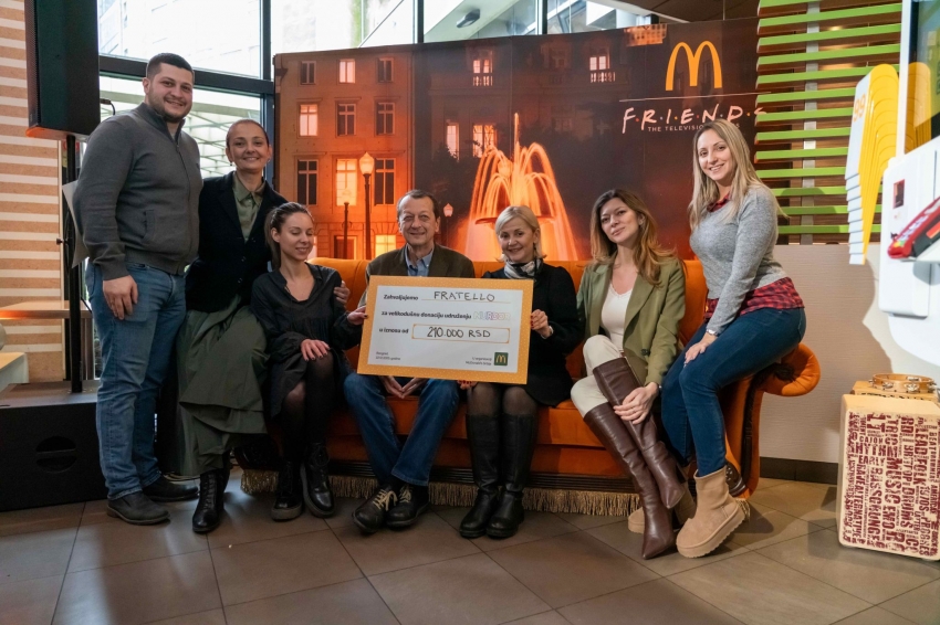 Charity Auction of the ‘Friends’ Series Couch: McDonald’s Secures Donation for NURDOR