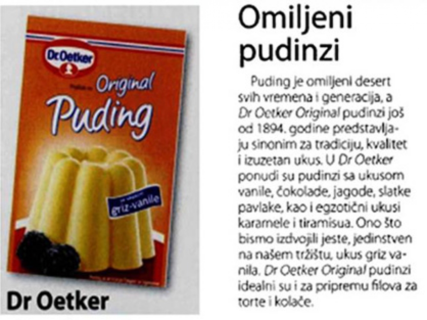 Dr. Oetker u magazinu Stil