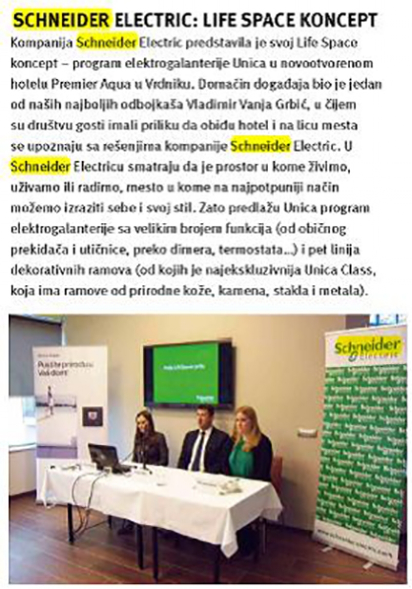 Schneider Electric u medijima
